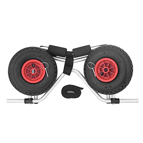 Rad Sportz Kayak Trolley Kayak Cart With Pneumatic Tires 150 Lb Capacity Silver #TOP5