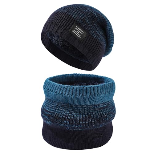 Ensemble bonnet gant echarpe femme hiver chaud tricot polaire