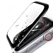 SLEO Screen Protector for New Apple Watch Series 4 Screen Protector [3 Pack],Premium Surface Hardness Full Coverage Metal Frame Tempered Glass Screen Protector for Apple Watch Series 4 40mm- Black