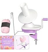 Uotey Yarn Ball Winder Hand Operated, Yarn Cake Wool Winder, Purple Yarn Ball Winder for Crocheti...