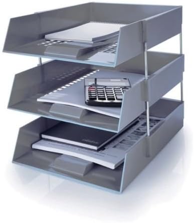 3X 3 X Blue In/Out Letter Filing Trays With Risers 8 Nos - View #9