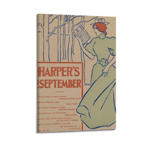 Affiche Edward Penfield sur toile pour habiller un mur vide avec élégance moderne