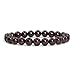Natural Red Garnet Gemstone 8mm Round Beads Stretch Bracelet 7"