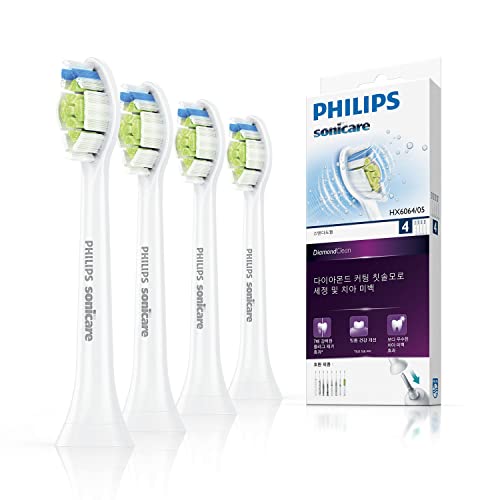 Philips Sonicare DiamondClean Standard-Bürstenköpfe für Schallzahnbürste (Modell HX6064/05)