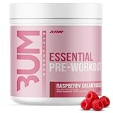 RAW Essential Pre-Workout Powder (Rathberry Creamthickle) - Chris Bumstead Sports Supplement for Men & Women - Preworkout Energy Powder with Caffeine, L-Citrulline, L-Tyrosine, & Beta Alanine Blend