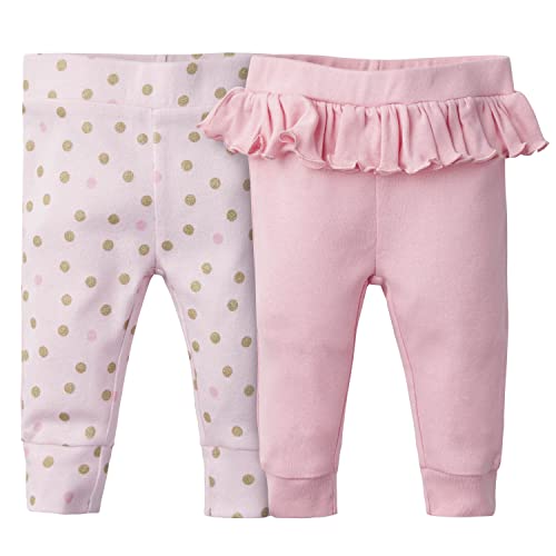 Image of Gerber Baby Girls' Toddler Multi-Pack Premium Pants Leggings