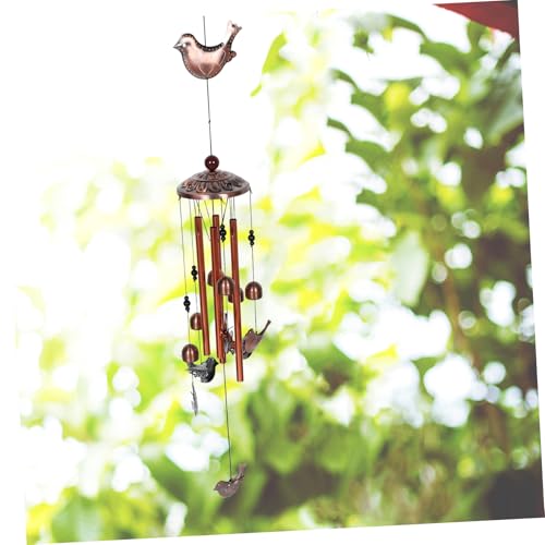 Suspension décorative terrasse et carillon oiseaux métal - 6