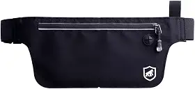 Pochete Porta Dólar Antifurto com Elástico Ajustável para Celular, Dinheiro, Documentos, Passaporte ideal para Viagem e Uso Diário, Ultra Slim Preta
