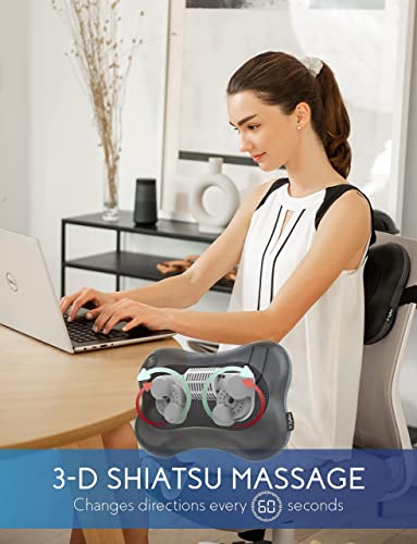 Zyllion Zma-13Rb Rechargeable Shiatsu Pillow Massager And Zma-27 Rechargeable Handheld Massager Bundle (Black) #TOP1