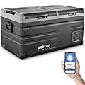 BODEGACOOLER 12 Volt Car Refrigerator, RV Car Fridge Dual Zone APP Control, Portable Freezer 95 Quart(90L) -4?-68? RV Electric Compressor Cooler 12/24V DC and 100-240V AC for Outdoor,Camping,Travel