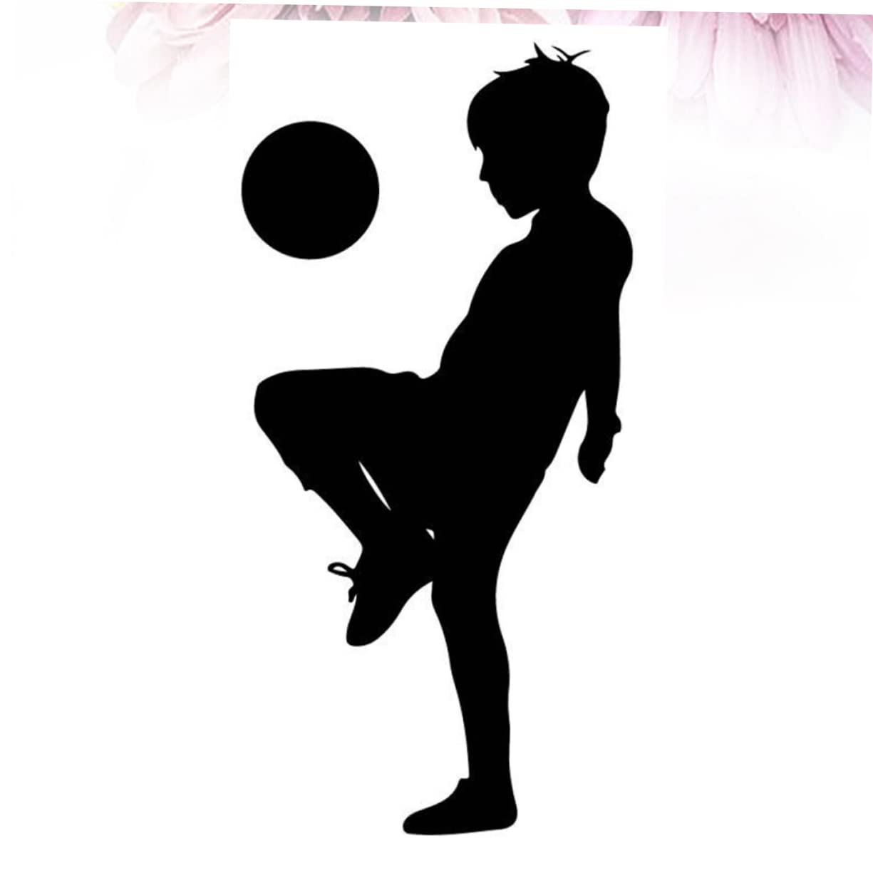 Angoily 3 Pezzi adesivo da parete calcio adesivi di calcio camera giocare calcio per adesivi neri decorazioni sport adesivi decorativi per ragazzi adesivi murali per Nero