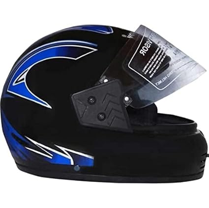 Tiger-ONE Full FACE Helmet [ Size : M ] Motorbike Helmet, 6 Jali, High Impact Shell, ISI : Approved..