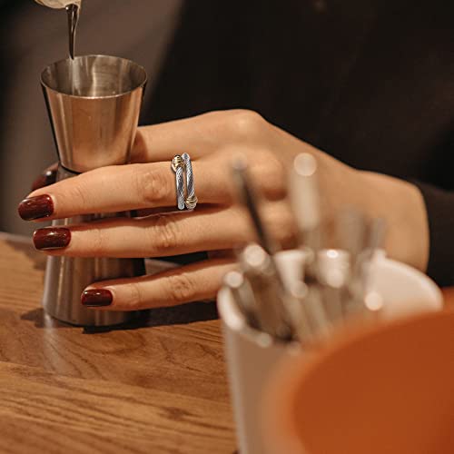 Dorriss Cable Rings For Women Statement Twisted Open Ring Adjustable Designer Brand Inspired Antique Jewelry With Gift Box #TOP2