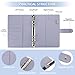 Mlife A5 Notebook Binder Set - 6 Ring PU Leather Planner,5 PCS File Divider,45 Sheets A5 Loose Leaf Paper,Label Stickers,Index Tabs and Clear Cash Envelopes,Personal Organizer Binder（Purple）