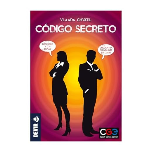Devir - Código Secreto, Juego de Mesa, Juego de Mesa con Amigos, Juego para fiestas, Juego de Mesa Adultos, Edad 10 años (BGCOSE)