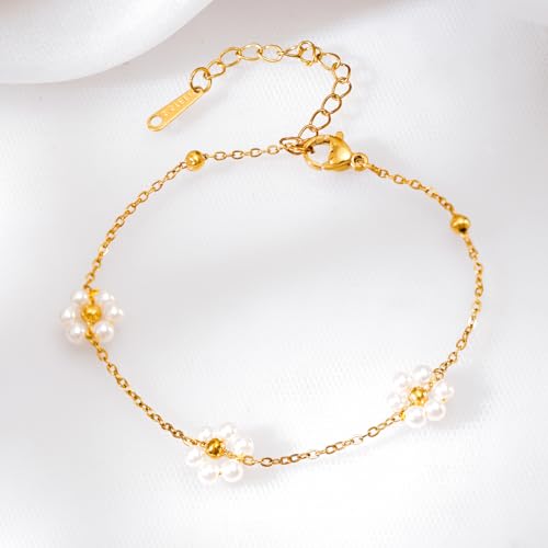 Image of Rubans Demi Fine Stainless Steel Bracelet Waterproof Gift for Women & Girls