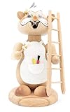  Kuhnert - Erzgebirgische Holzkunst Räuchermann Räucherfigur Hamster 19cm - Maler
