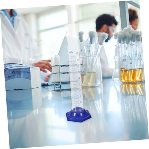 Probeta graduada de vidrio para laboratorio con base redonda para evitar vuelcos 4
