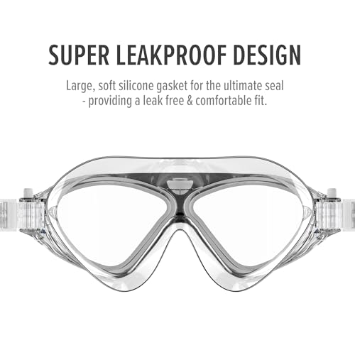 Image of OutdoorMaster Swim Mask - Wide View Swimming Mask & Goggles Anti-fog Waterproof
