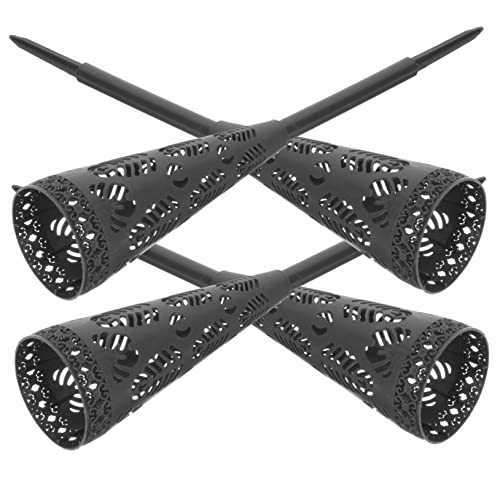 HOMOCONO 4piezas Vaso Funerario De Cementerio con De Exterior para Decoración De Lápidas y Arreglos Jardín o Playa