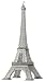 Eiffel Tower - 1/1000 Stainless Steel Scale Model by Aerobase - Unique Model from Japan