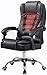 CHHD Sedia da Ufficio, poltrone Sedia da Ufficio Sedia Girevole con Schienale Alto da 72 cm Sedile Grande e Funzione di inclinazione Massaggio della Vita Ergonomico Home Office PU Cuscinetto Peso 150
