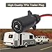 7-Way Power Access, 7-Pin Trailer Plug to Motorcycle Female Cigarette Lighter Socket 12V Power Source 12AWG 7 Pole Trailer Plug to Car & Motorcycle Battery Charger Cable for RV Truck Trailer(2FT)