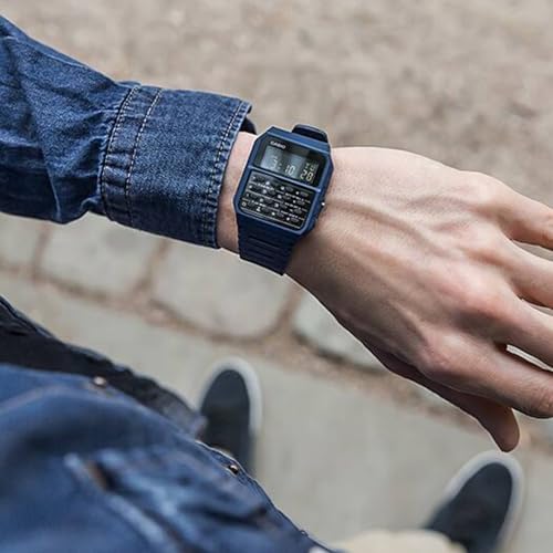 Image of Casio CA-53WF-2B Calculator Blue Digital Mens Watch Original New Classic CA-53