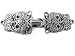 Antique Silver Finish Bavarian Cape or Cloak Clasp