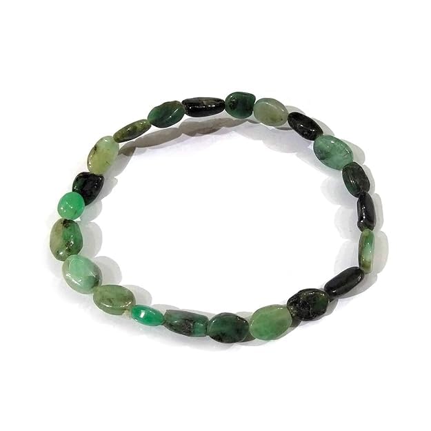 BKJ Natural Crystal Stone Emerald Healing Bracelet For Unisex Adult & Unisex Child (Emerald) (B0DDW5KBBB) Amazon Price History, Amazon Price Tracker
