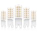 Produktbild Aourow G9 LED Lampen Warmweiß 2700K: LED G9 Leuchtmittel 4W 450LM,Ersetzt 30W-40W Halogenlampe,Kein Flackern, Nicht Dimmbar,360° Abstrahlwinkel,Energiesparende G9 Glühbirne,5er Pack