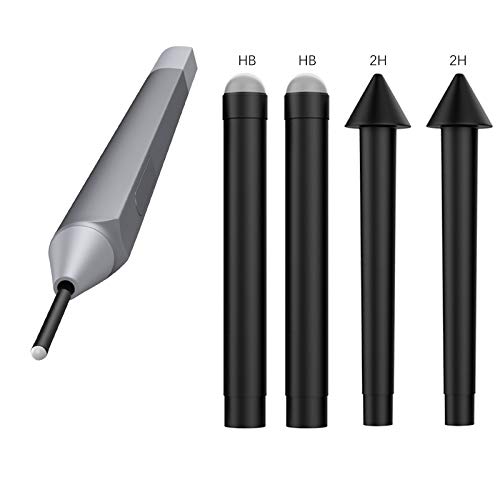 MoKo Pen Tips for Surface Pen Set of 5 (HB/HB/HB/2H/2H), Surface Pen Tip Replacement Kit Compatible with Surface Pro 2017 Pen (Model 1776)/Surface Pro 4 Pen, Original Pen Nibs Refill for Stylus Pen