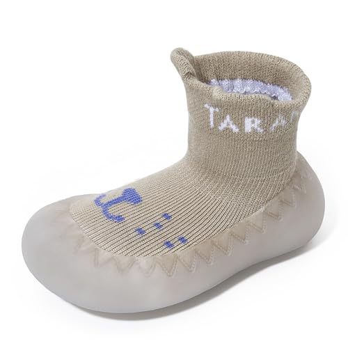 Baby Sock Shoes Walking Shoes Infant Breathable Slippers with Soft Rubber Sole Boys Girls Grip Socks