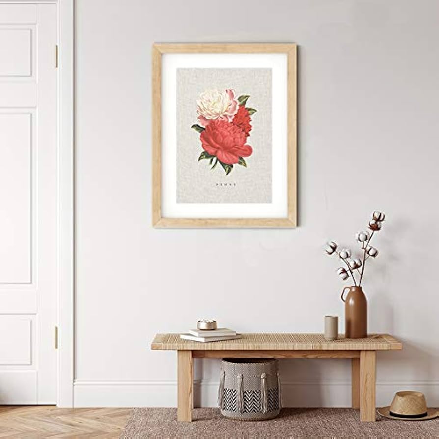 花　油絵原画芍薬peony手描き　インテリアアート 吉川 薫平（Kunpei YOSHIKAWA）「芍薬」 – Show-Mon Art Online