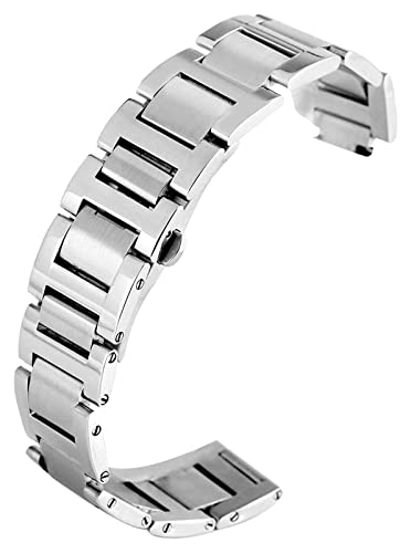 Boucle de montre en acier inoxydable argenté de 11 mm pour remplacement de fermoir