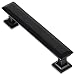 Southern Hills Black Drawer Pulls - 4 Inch Screw Spacing - Cabinet Door Pulls - Pack of 5 -Cabinet Drawer Handles SHKM005-BLK-5