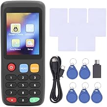 X7 NFC Card Reader,RFID Card Copier Readers Writer Duplicator for IC ID Cards,Smart Card RFID Copier ID IC Reader Writer HD Full Color Screen (5 UID Buckles 5 UID Cards)