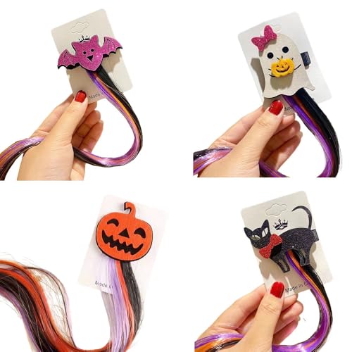 Pinzas para cabello Halloween 4pcs para mujer miniatura 1