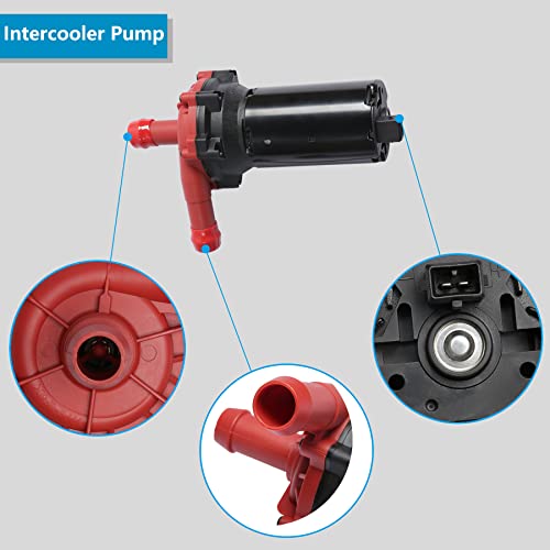 Intercooler Pump - Water-To-Air Upgraded High Output Pump With Harness & Mounting Bracket Fit For Ford Mustang Cobra,Saturn Ion,Chevy Cobalt Ss,Ford Lightning Supercharged,Cadillac Cts V 2004-2013. #TOP3