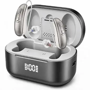 LURCAZT OTC Rechargeable Hearing Aids for Seniors, Noise Reduction