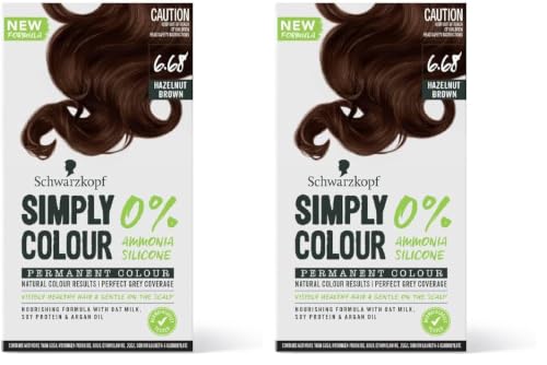 Image of Schwarzkopf Simply Colour Permanent Hair Colour Gentle On Scalp, Upto 100% Grey Coverage, Dermatologist Tested Long-Lasting Nourishing Formula With Argan Oil, 1.0 Natural Black 142.5ml