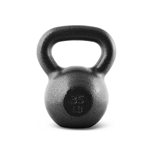 CAP Barbell Black Cast Iron Kettlebell | 35 Pounds by CAP Barbell - Used condition - US$80.74
