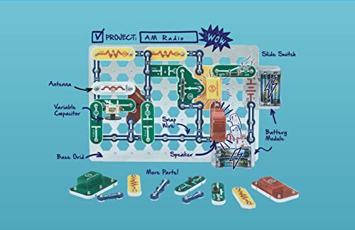 Snap Circuits SC-300 Electronics Exploration Kit | Over 300 Projects | Full Color Manual Parts | Stem Educational Toy For Kids 8+ 2.3 X 13.6 X 19.3 Inches thumb #5