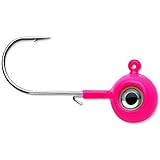 VMC Neon Moon Eye Jig 1/8 Glow Pink, Multi, One Size (NME18-GLPK)