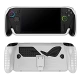 gattibor Protective Cover Case for ROG Xbox Ally X/Ally Gaming Handheld Console with Stand Base, Shockproof TPU Protector Cover for ROG Xbox Ally X Accessories (White)