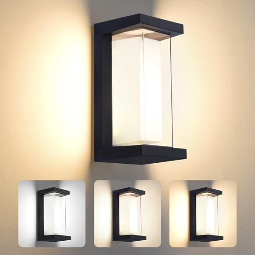 Applique murale étanche contre la pluie et l'obscurité avec lumière réglable 24W aluminium