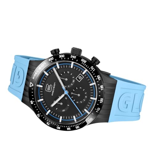 Image of GLOCK Men's Quartz Watch | 43mm case | Wristwatch with Steel case and Date Display | Men's Watch with Swiss Super-LumiNova Pointers and Indices | GW-34