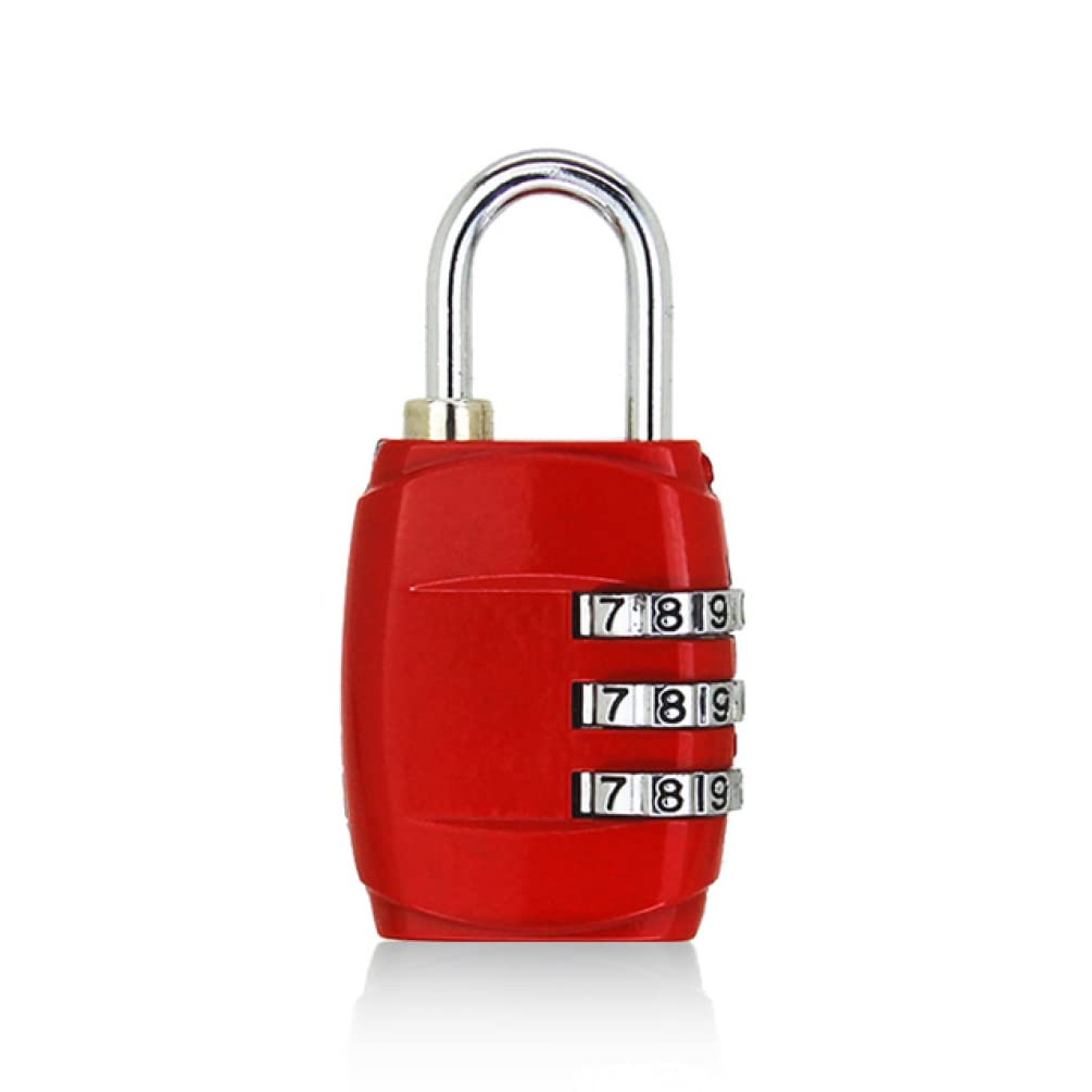 Lucchetti a combinazione， Lucchetti per valigie Lucchetto con password a 3 cifre, lucchetto a combinazione for bagagli da viaggio, piccolo lucchetto for cassetti, lucchetto elettronico(Silver,Silver)