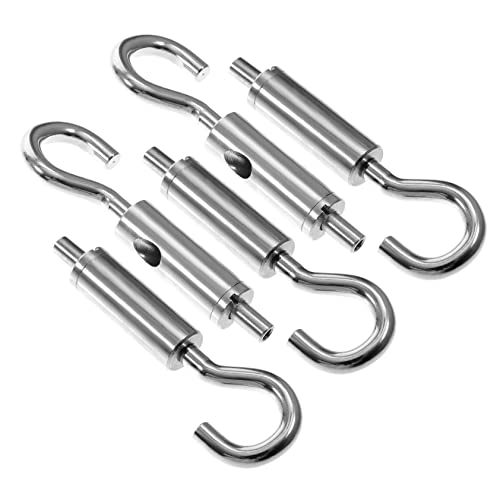 Cabilock 5pcs Wire Rope Turnbuckle Hook and Eye Tensioner Heavy Duty Tension Hooks for Outdoor Shade Tent Use and Securing Cables Weatherproof and Hardware Accessories miniatura 1