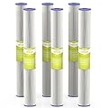 MewMore 20 Micron Whole House Water Filter Cartridge, Pleated Sediment Filters for Well Water, Universal Replacement for Any 20 inch Silm Housings - 20" x 2.5" Cartridges - Pack of 6
